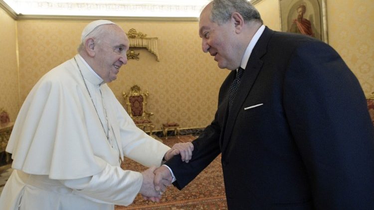 L'udienza del Papa al presidente dell'Armenia