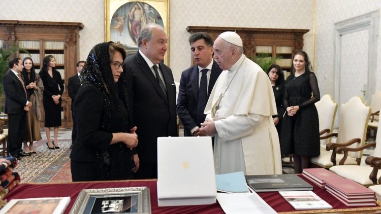 Prezydent Armenii u Papieża