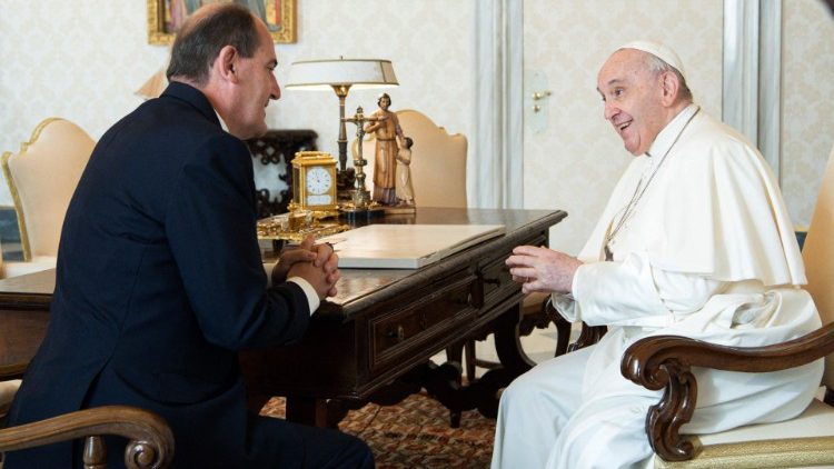 Popiežius ir Prancūzijos premjeras
