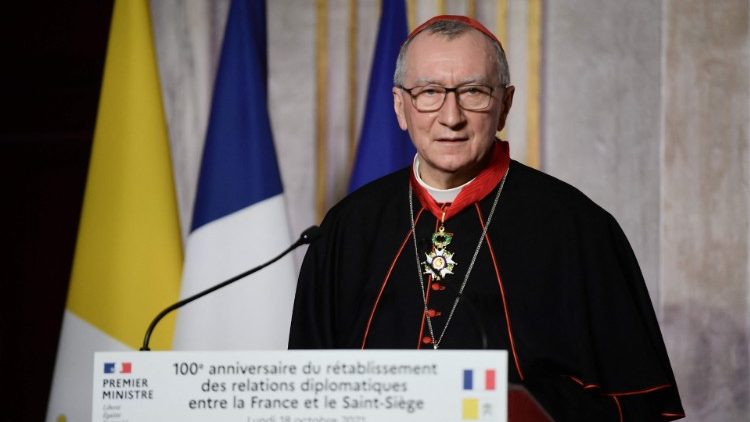 Kardinal Parolin bei dem Festakt an der französischen Botschaft beim Heiligen Stuhl
