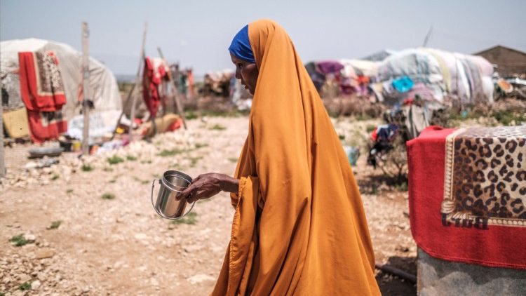Campo de deslocados internos em Hargeisa, Somália.