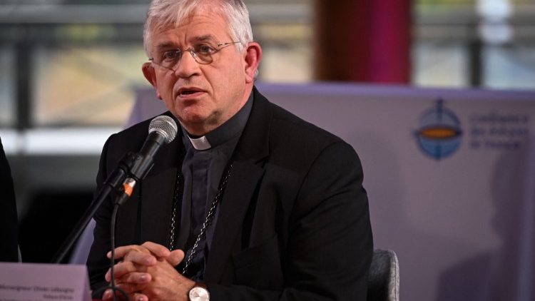 Monsignor Leborgne, vicepresidente della conferenza episcopale francese