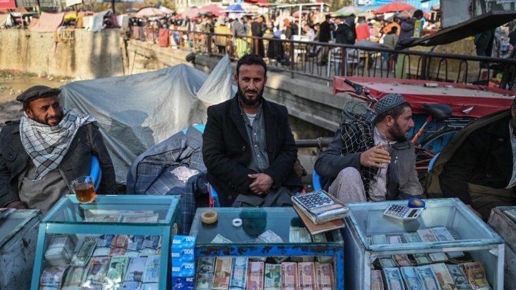 Geldwechsler in Kabul
