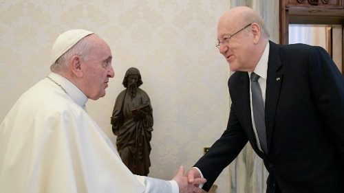 Libanonský predseda vlády Nadžíb Mikátí navštívil Vatikán