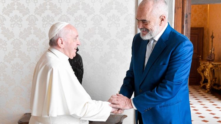 Papa Franjo i albanski premijer Edi Rama