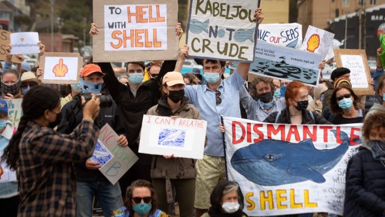 Manifestation contre le projet de forage pétrolier de Shell sur la Wild Coast sud-africaine