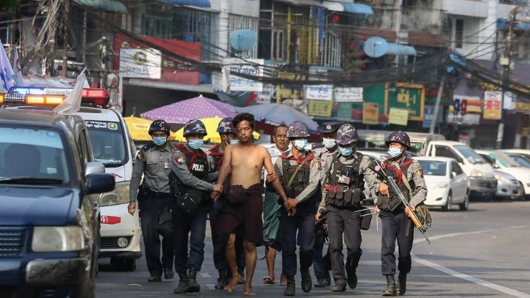 Verhaftungen in Yangon