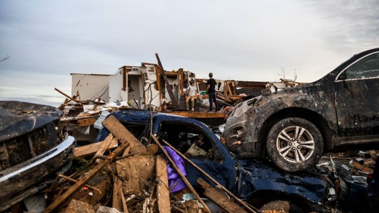 Dawson Springs im US-Bundesstaat Kentucky nach dem Tornado