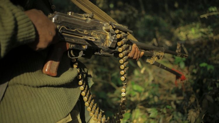 Armed Forces of the Democratic Republic of Congo patrol a rebel infiltrated area