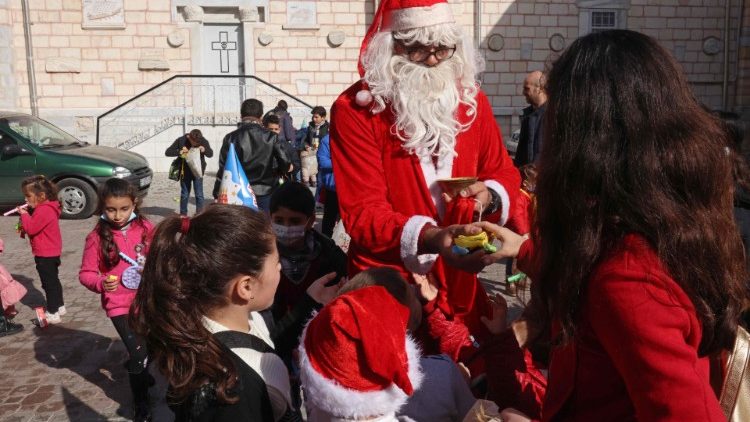 Der Weihnachtsmann am 24. Dezember im Gaza-Streifen