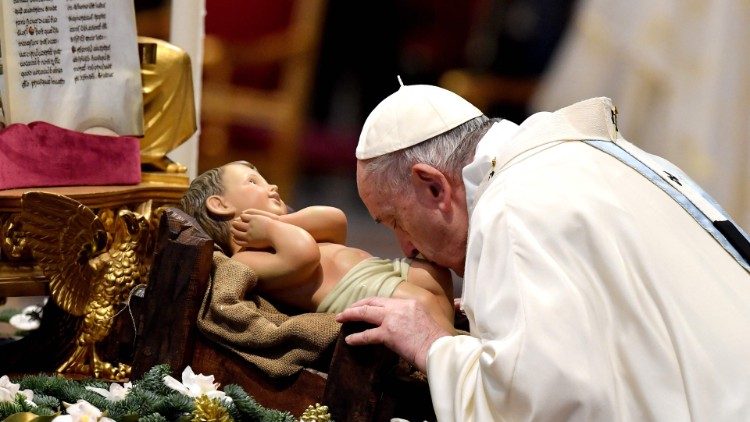Papst Franziskus bei der Neujahrsmesse. Die nächste Heilige Messe im Petersdom feiert er am 6. Januar - wir übertragen Live