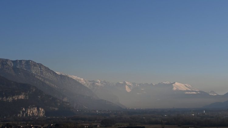 Vue sur Grenoble, le 14 janvier 2022