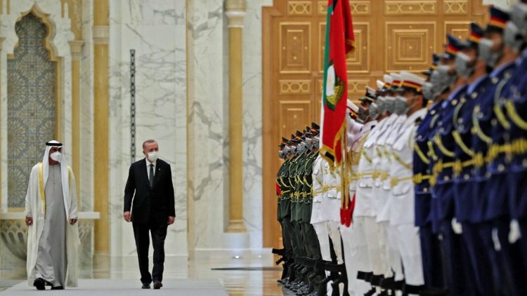 Le Sheikh Mohammed Ben Zayed et Recep Tayyip Erdogan à Abou Dhabi - 14 février 2022