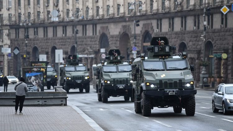Ukrainisches Militär am Donnerstag in Kiew
