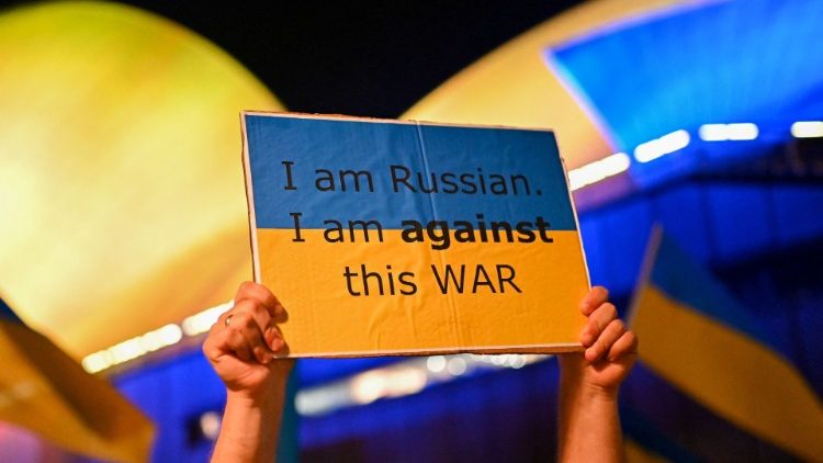 Protestas Australijoje prieš karą Ukrainoje 