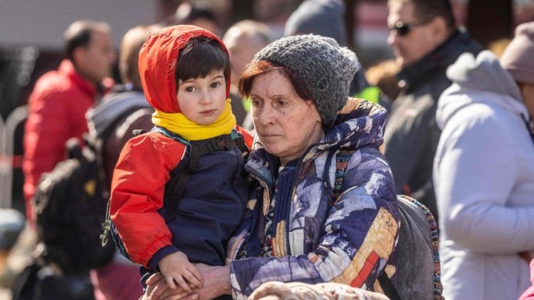 Profughi ucraini in fuga in Polonia