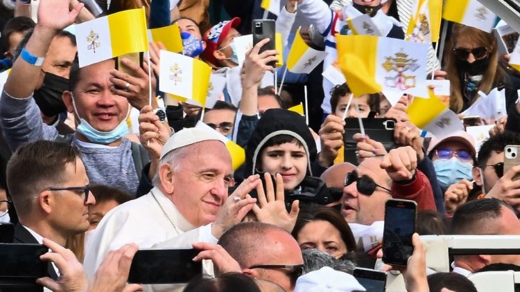 Papst Franziskus bei seiner Messe an diesem Sonntag