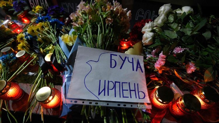 Solidaritätsaktion vor der ukrainischen Botschaft in Jerewan (Armenien) 