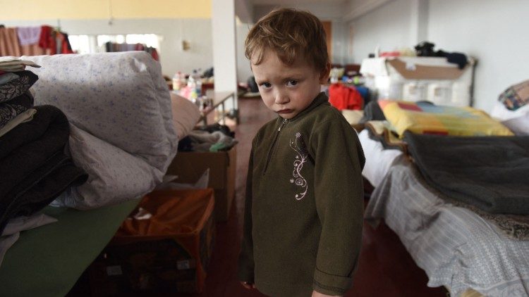 Dziecko uchodźca we Lwowie