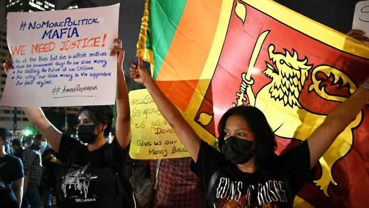 Manifestation contre le gouvernement sri-lankais