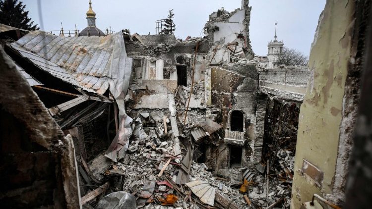 Una imagen de devastación en Ucrania.