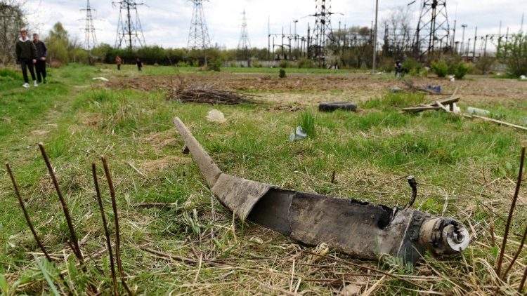 Überreste einer russischen Rakete am Donnerstag im westukrainischen Lemberg