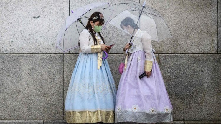Frauen  in Seoul - Aufnahme vom 23. Juni