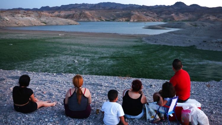 Klimawandel: Ein schrumpfender See in Nevada (USA)