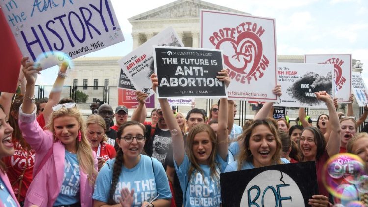 Pro-Life-Kundgebung vor dem U.S. Supreme Court in Washington