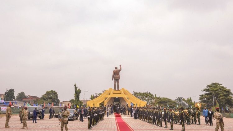 A general view of the Slain Congolese independence hero Patrice Lumumba's mausoleum 