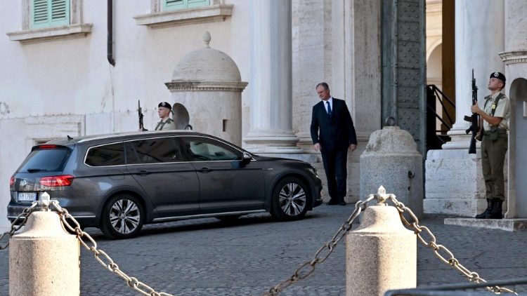 Italia: il premier Draghi entra al Quirinale
