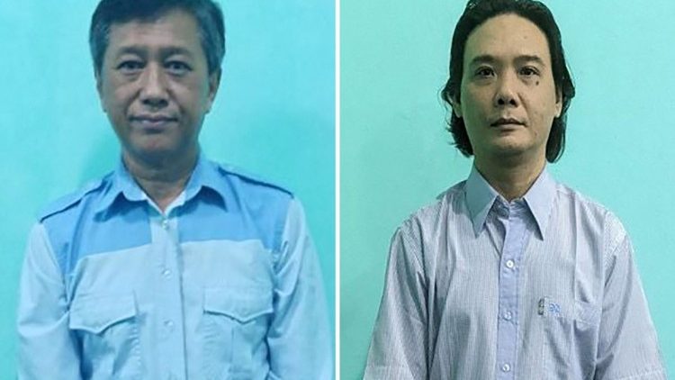 Demokratieaktivisten Ko Jimmy und Phyo Zeya Thaw 