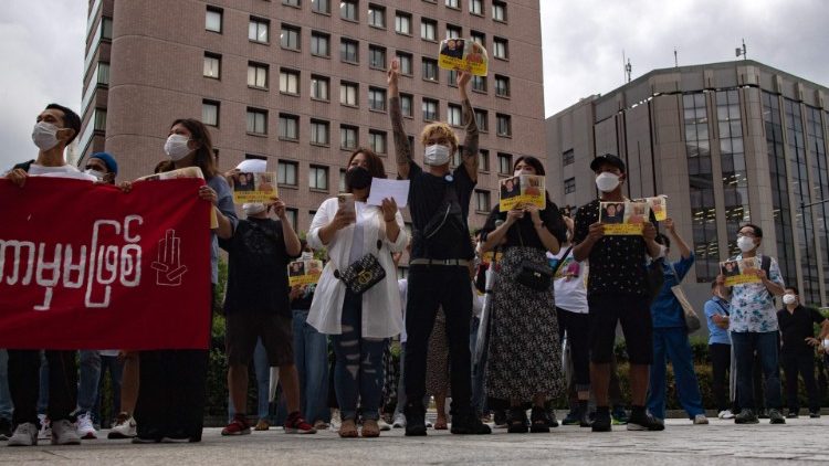Proteste gegen die Todesstrafe in Japan und Myanmar
