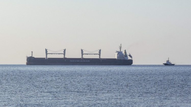 A ship leaves the Ukrainian port of Chornomorsk