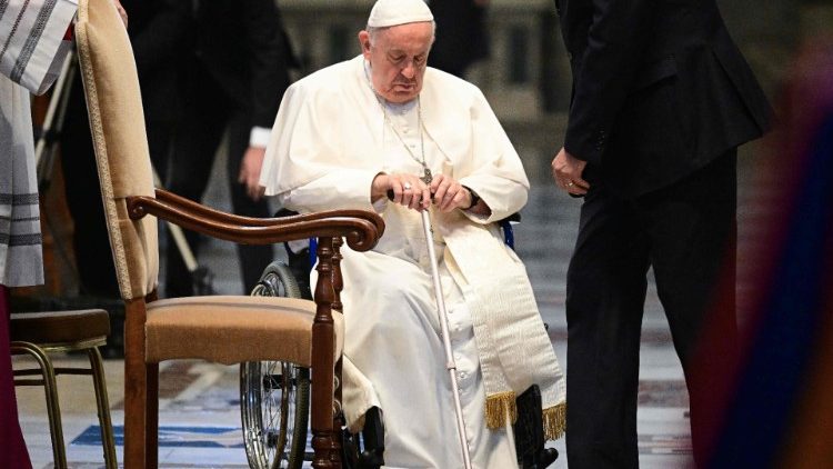 Papst Franziskus bei der Gedenkfeier für den verstorbenen Kardinal Tomko
