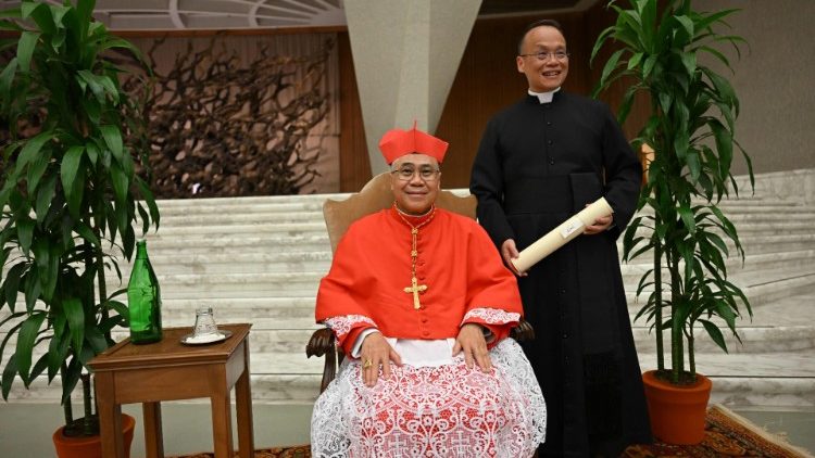 Kardinal William Seng Chye Goh beim Konsistorium am 27. August