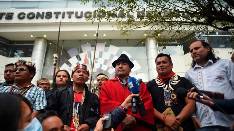 Protestas de indígenas en Ecuador