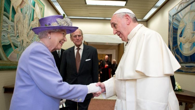 Elisabetta e Papa Francesco in Vaticano nel 2014