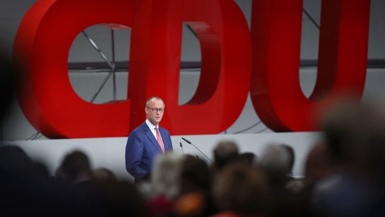 CDU-Parteivorsitzender Friedrich Merz auf dem Parteitag