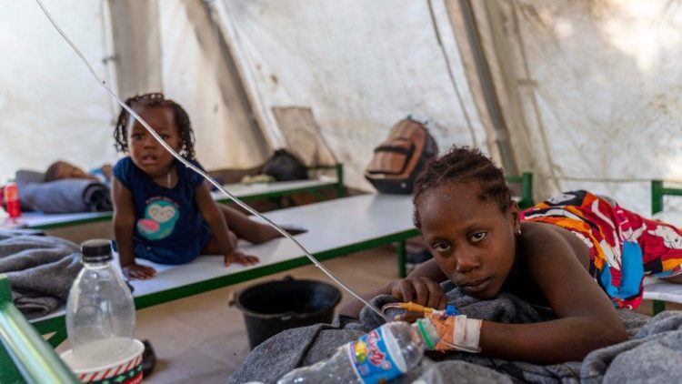 Kinder mit Cholera-Symptomen am 7. Oktober in der Hauptstadt