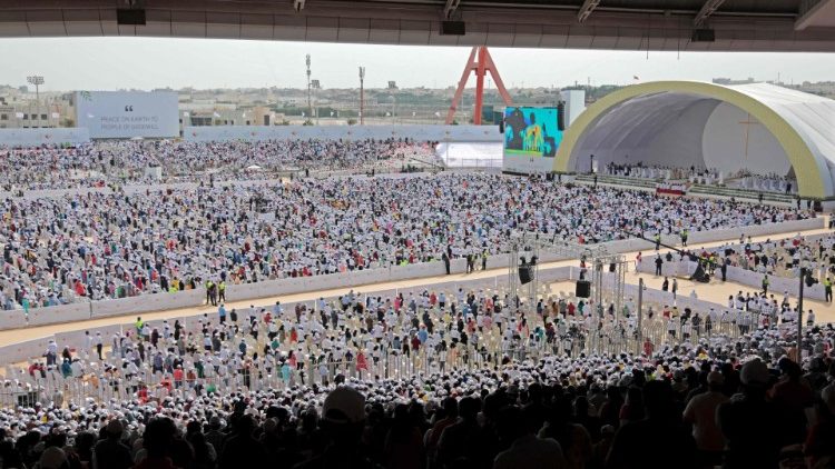Msza z Papieżem na stadionie w Awali, Bahrajn, 5 listopada 2022