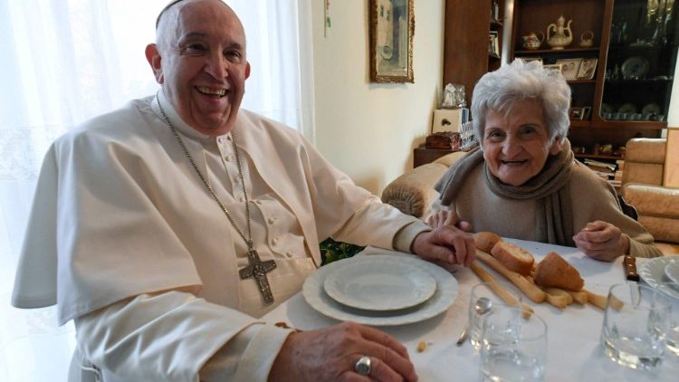 Der Papst und seine Kusine Carla Rabezzana