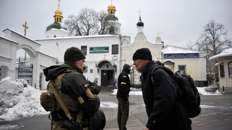 Ukrainische Sicherheitskräfte hatten das Höhlenkloster Ende November durchsucht