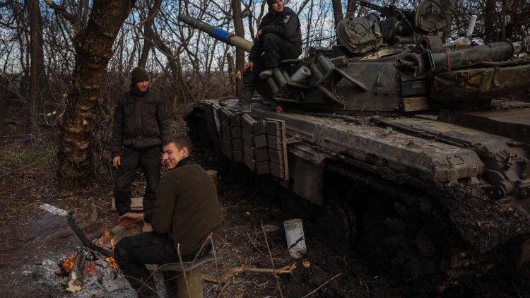 Ukraińscy żołnierze w okolicach Bachmutu, 30 listopada 2022