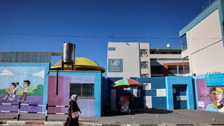 La sede dell'Unrwa a Gaza