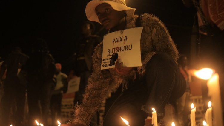 A vgil in Beni in remembrance of the victims of the ongoing unrest in the East of the Democratic Republic of Congo