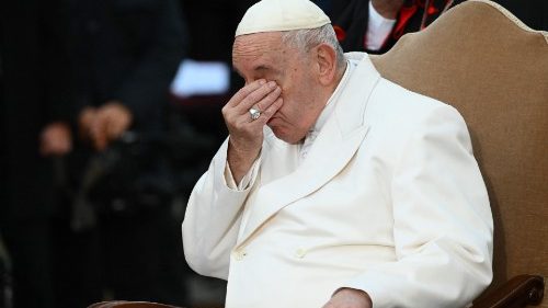 Gebet an der Mariensäule: Die Tränen des Papstes um die leidgeplagte Ukraine