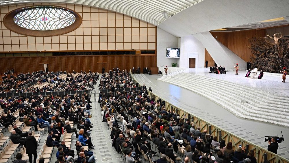 Audiencia zamestnancov Vatikánu s rodinami 
