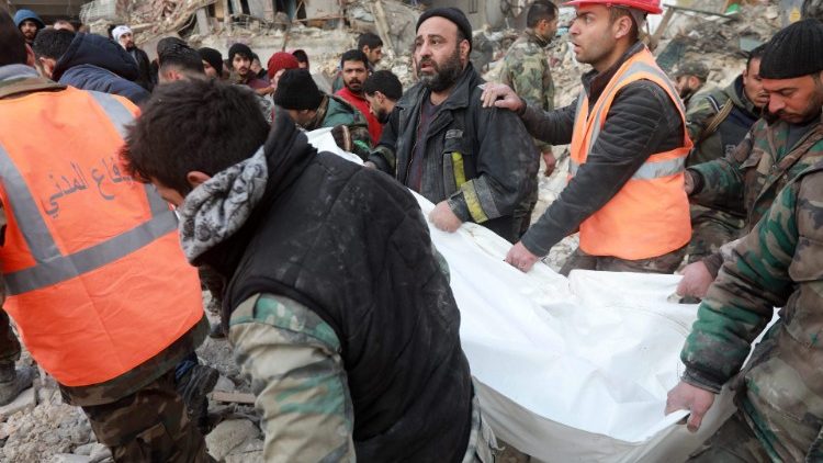 Akcje ratownicze w Aleppo po trz?sieniu ziemi, 7 lutego 2023