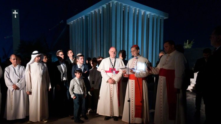Cardeal Ayuso Guixot na inuaugra??o da Abrahamic Family House. (Foto Abrahamic Family House / AFP)